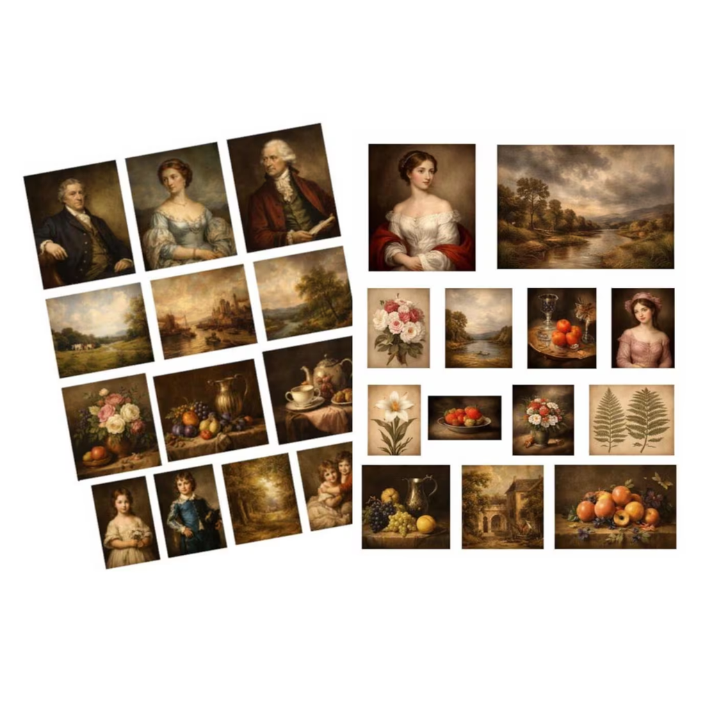 Victorian Wall Art Printable Set |1:12 Scale