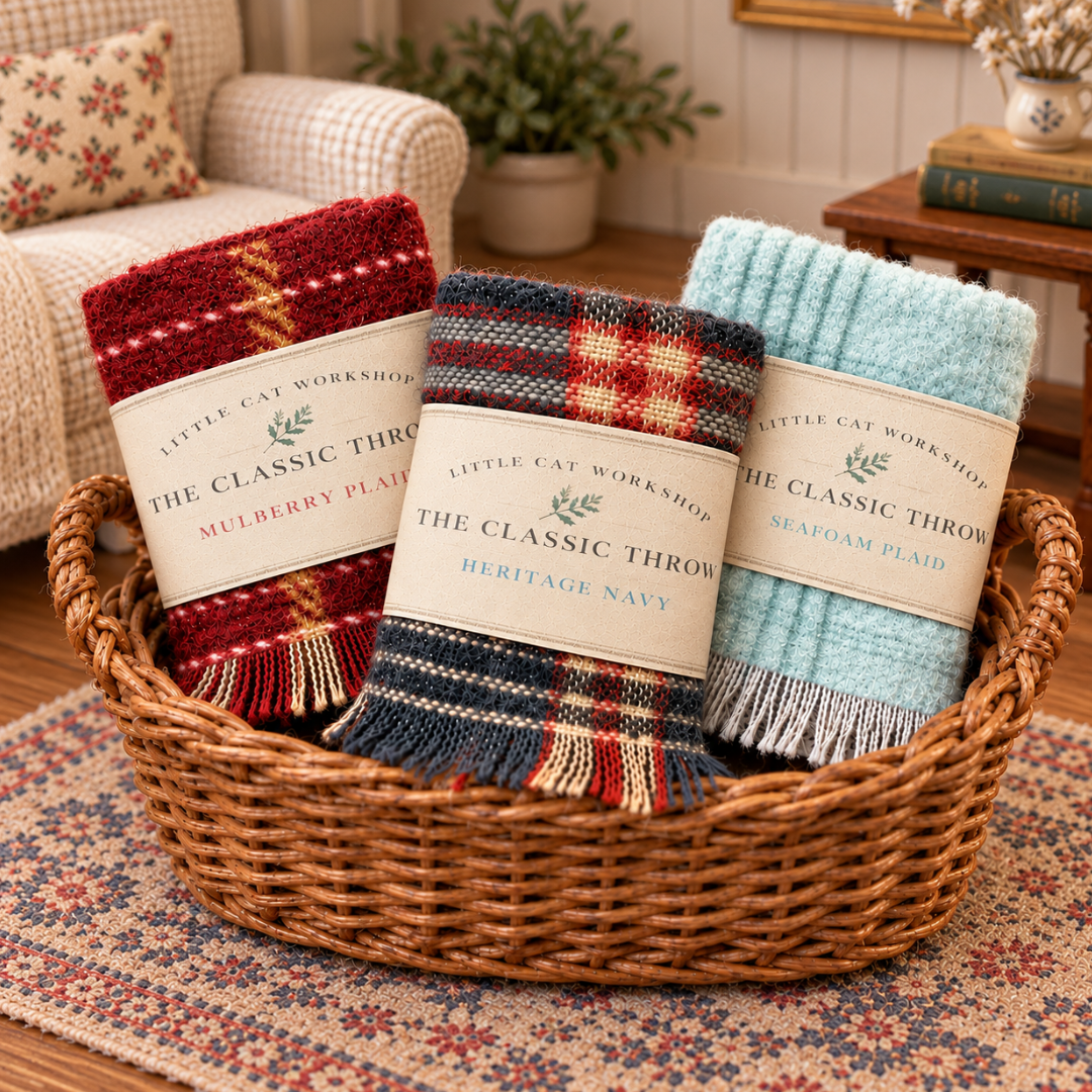 1:12 Scale Miniature Throw Blanket | Dollhouse Blanket