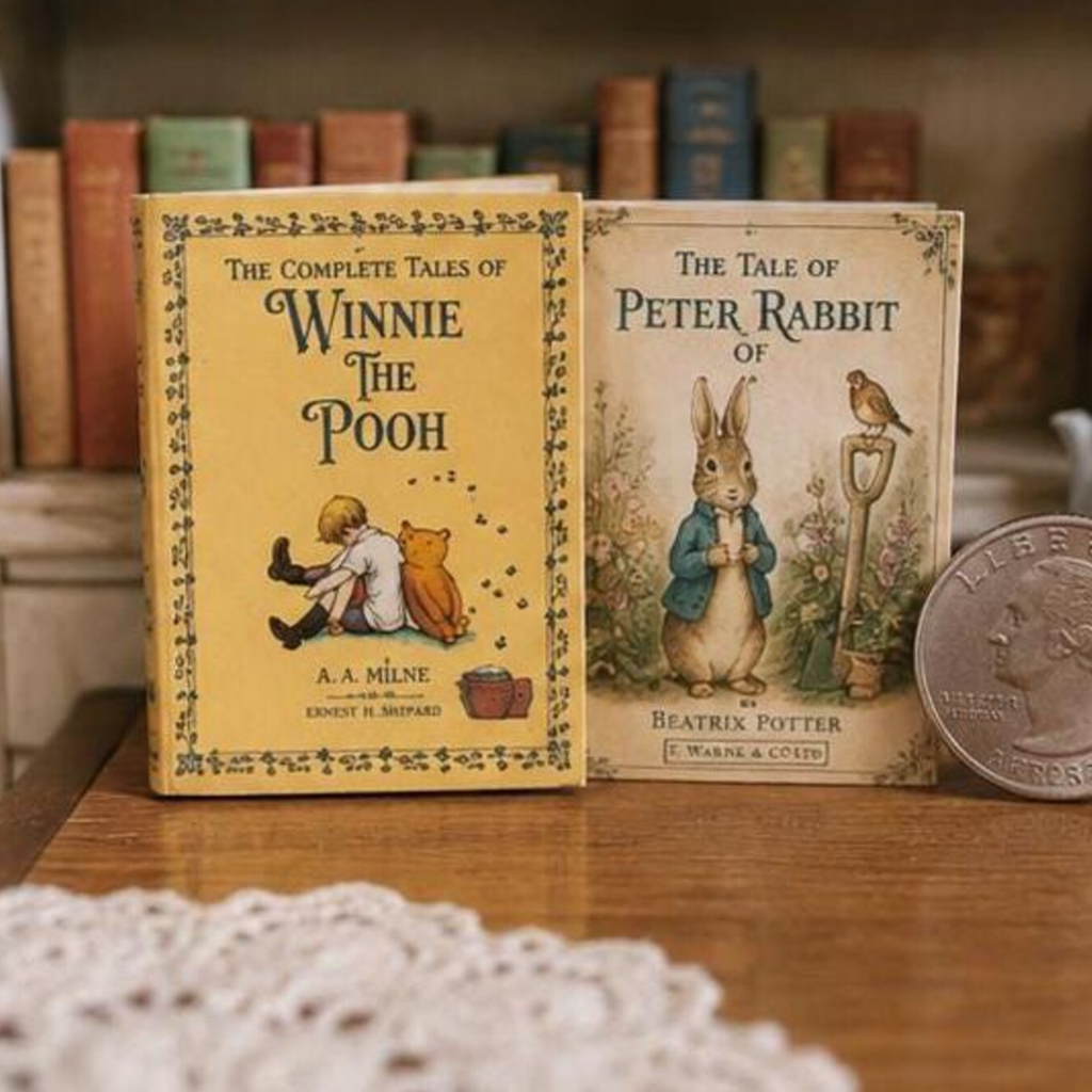 Miniature Vintage Classic Children’s Book Covers | 1:12 Scale