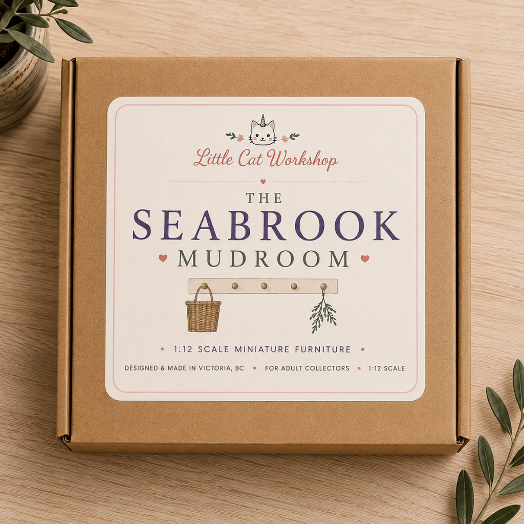 Miniature Mudroom/Hall Tree Kit | 1:12 Scale