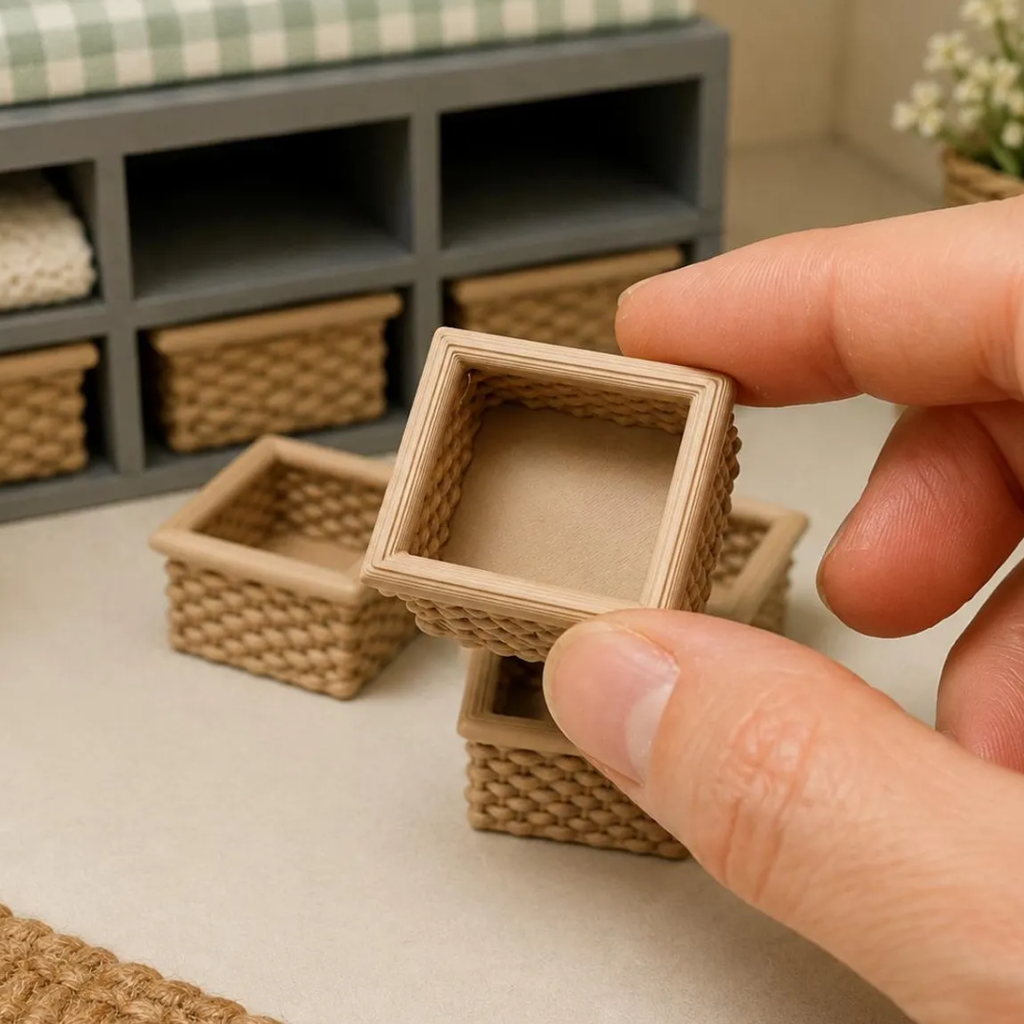 Miniature Mudroom/Hall Tree Kit | 1:12 Scale