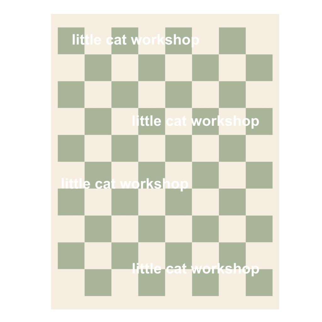 Sage Green Dollhouse Tile Flooring | 1:12 Scale Printable