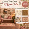 Cozy Girl Cabin Printables Bundle| 1:12 Scale