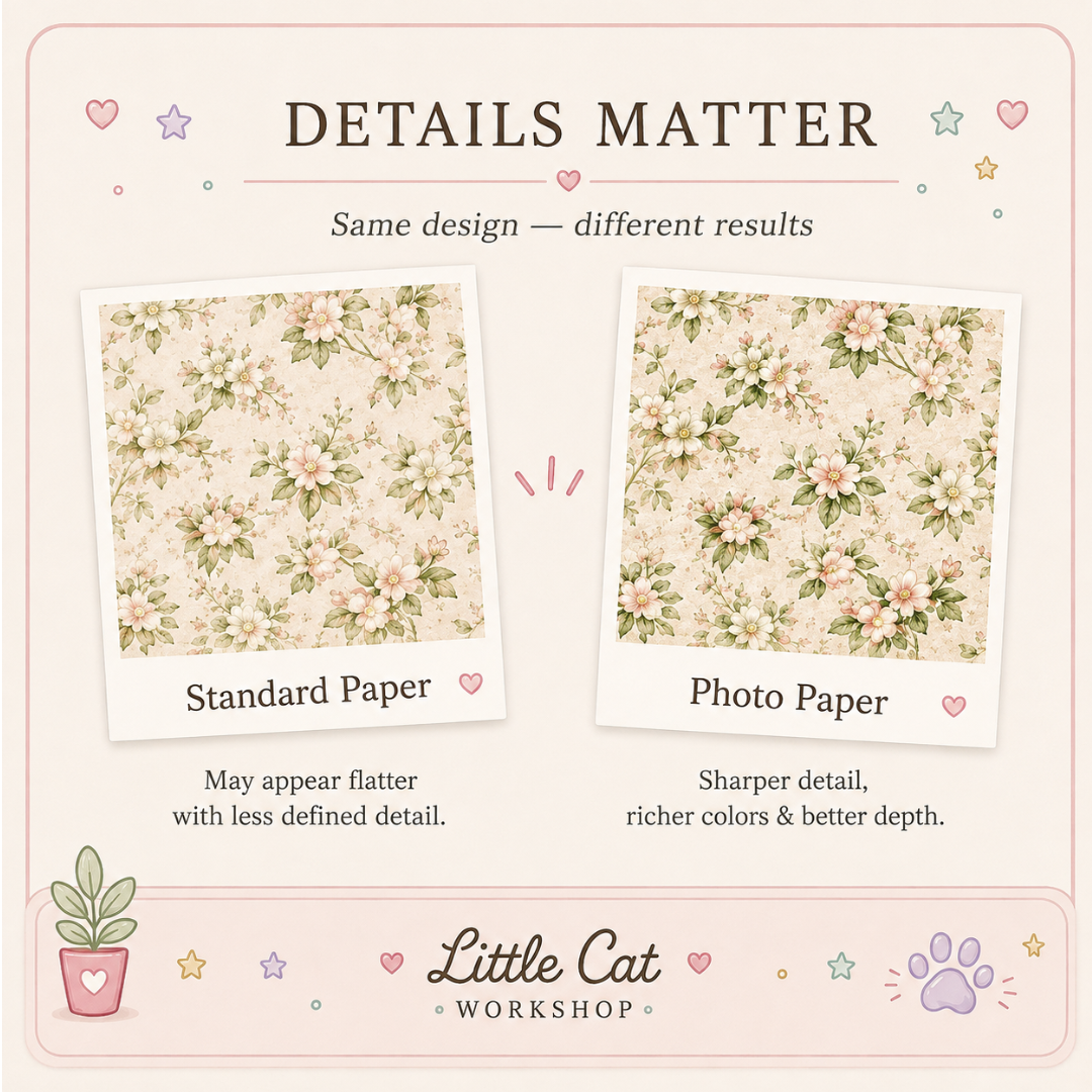 Gothic Botanical Miniature Dollhouse Wallpaper | 1:12 Scale