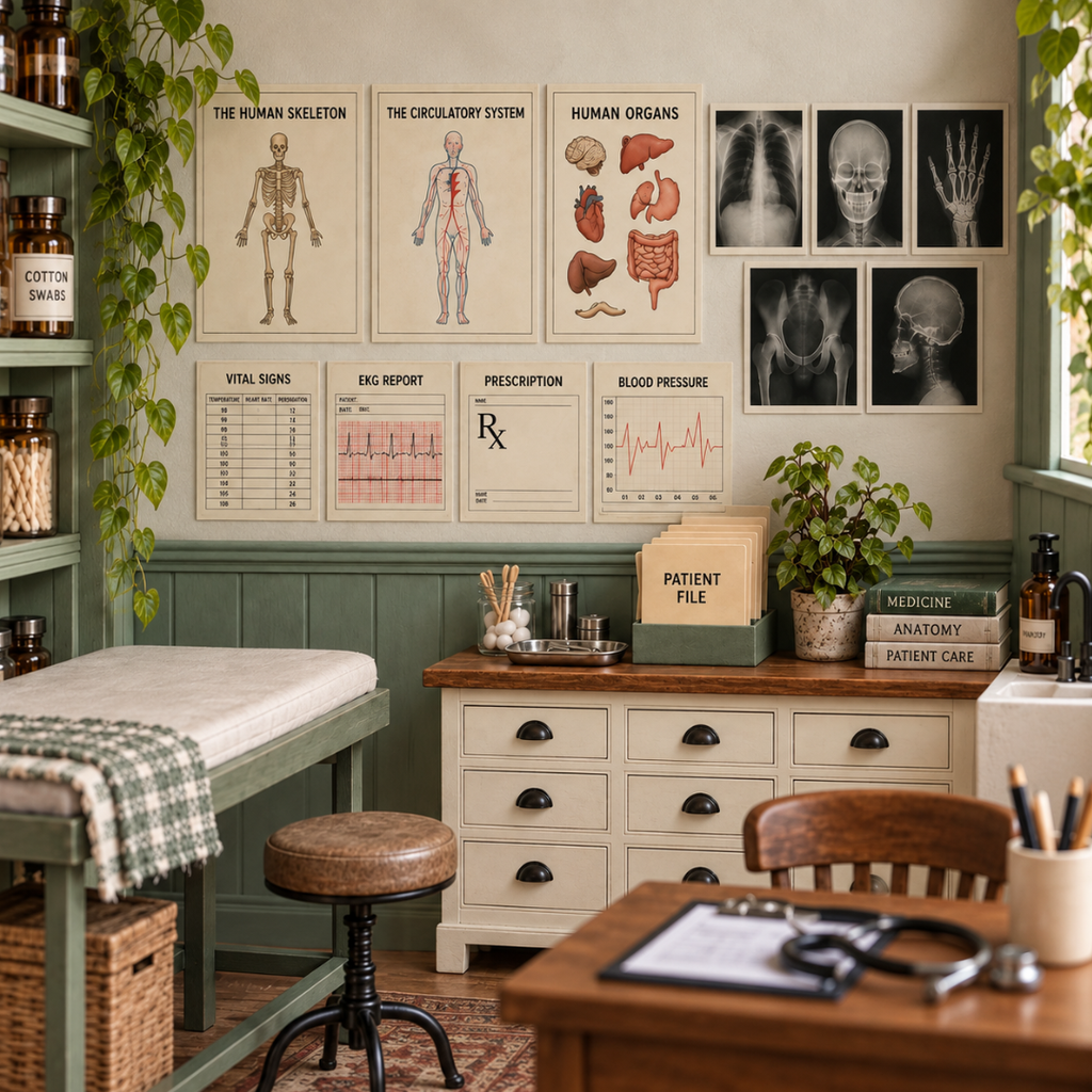 Miniature Medical Charts, Patient Files & X-Rays | 1:12 Scale