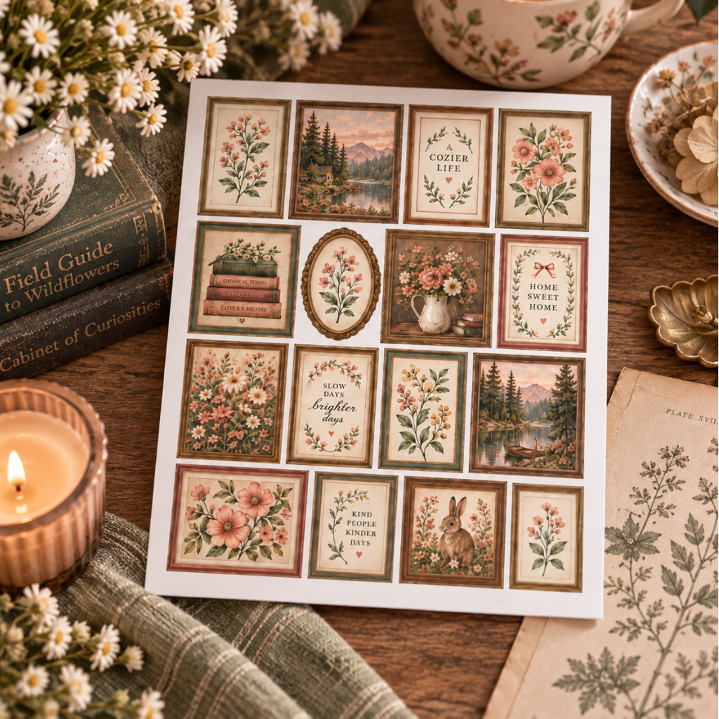 Cozy Girl Cabin Printables Bundle| 1:12 Scale