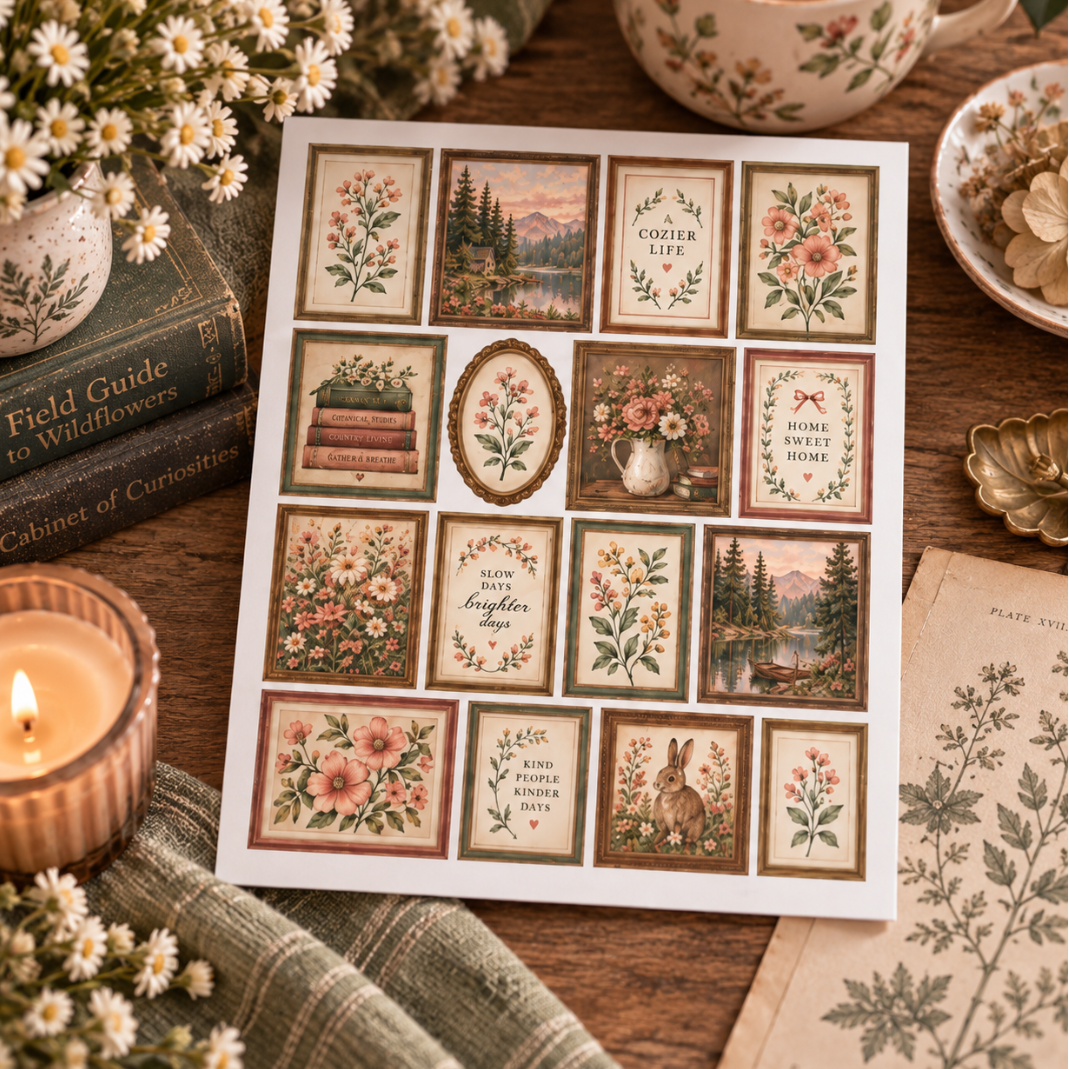 Cozy Girl Cabin Printables Bundle| 1:12 Scale