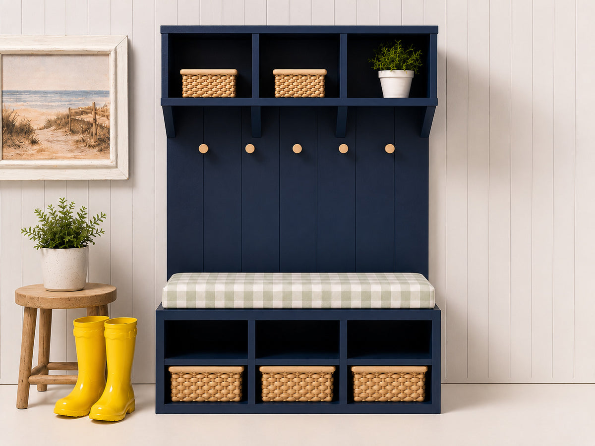 Miniature Mudroom/Hall Tree Kit | 1:12 Scale